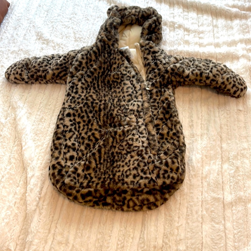 Baby faux fur suit